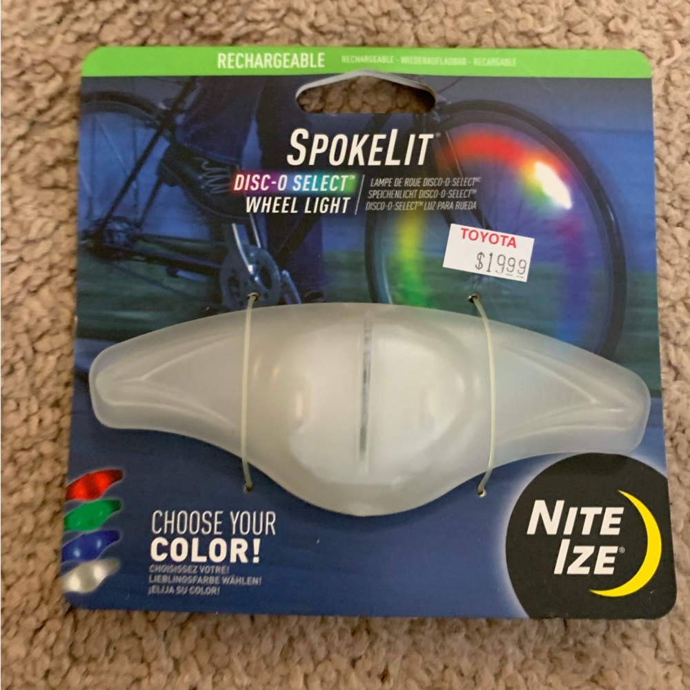 Spokelit disc-o select wheel light